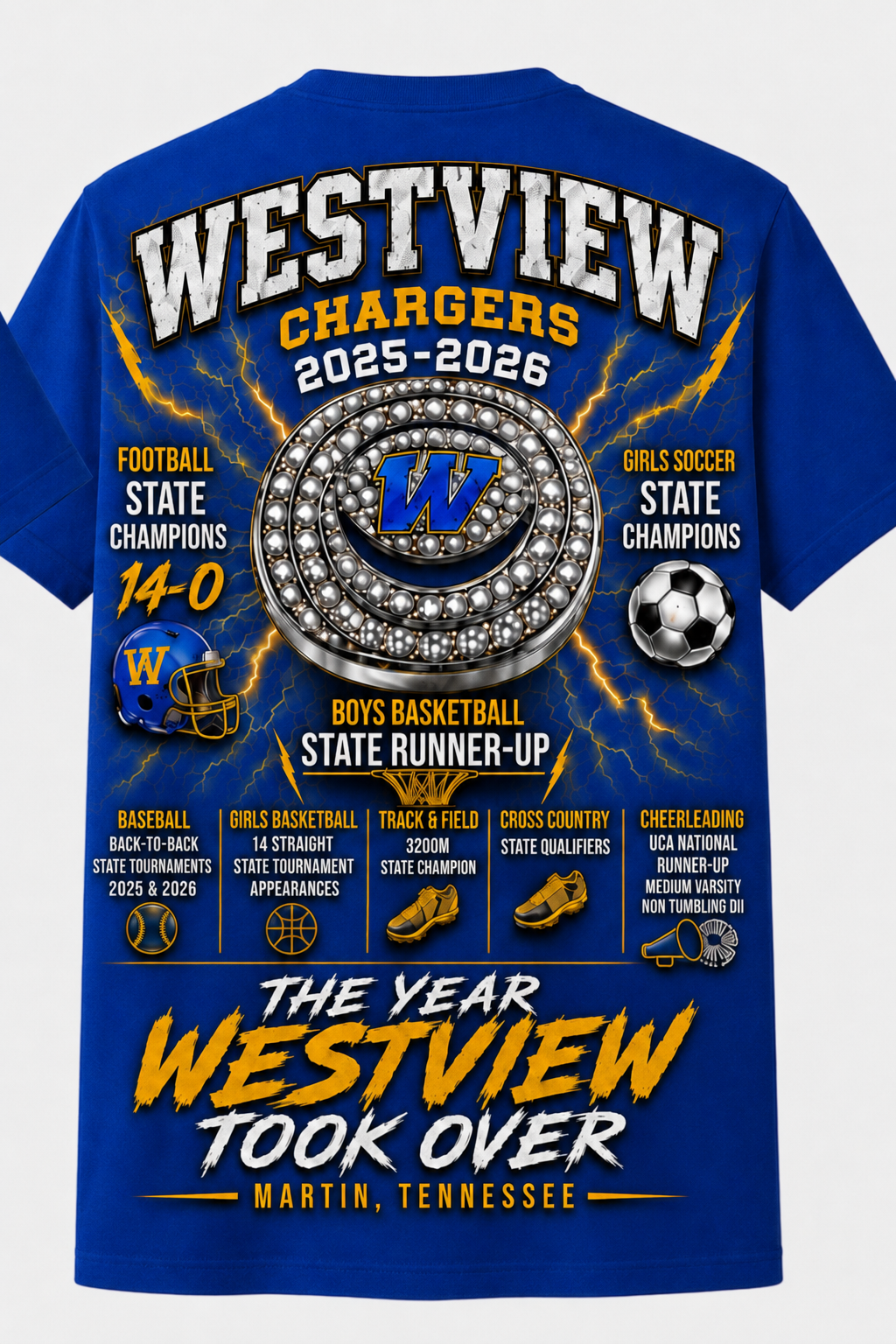 Westview Chargers "What A Year" Tee